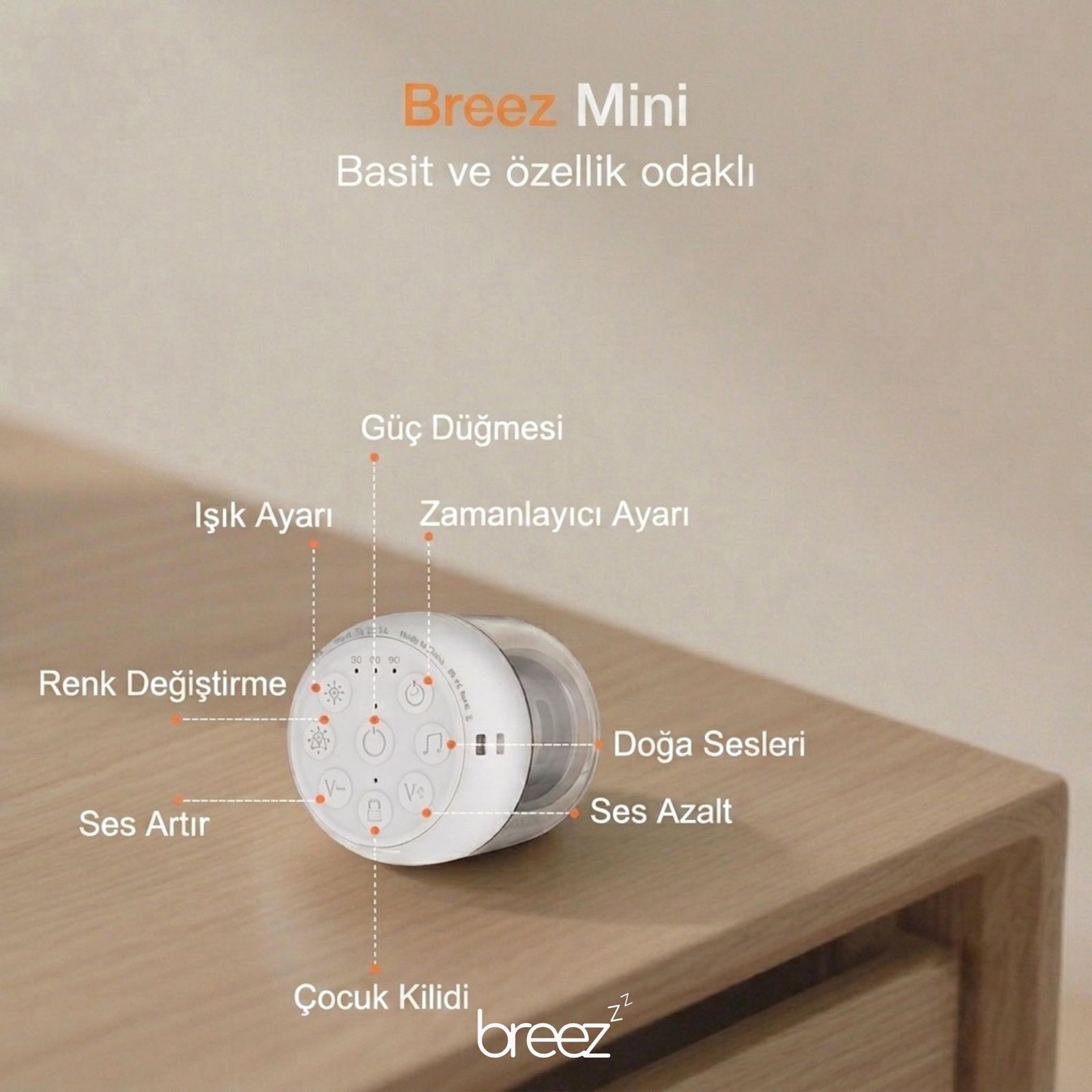 Breez Mini tuş yerleşimi