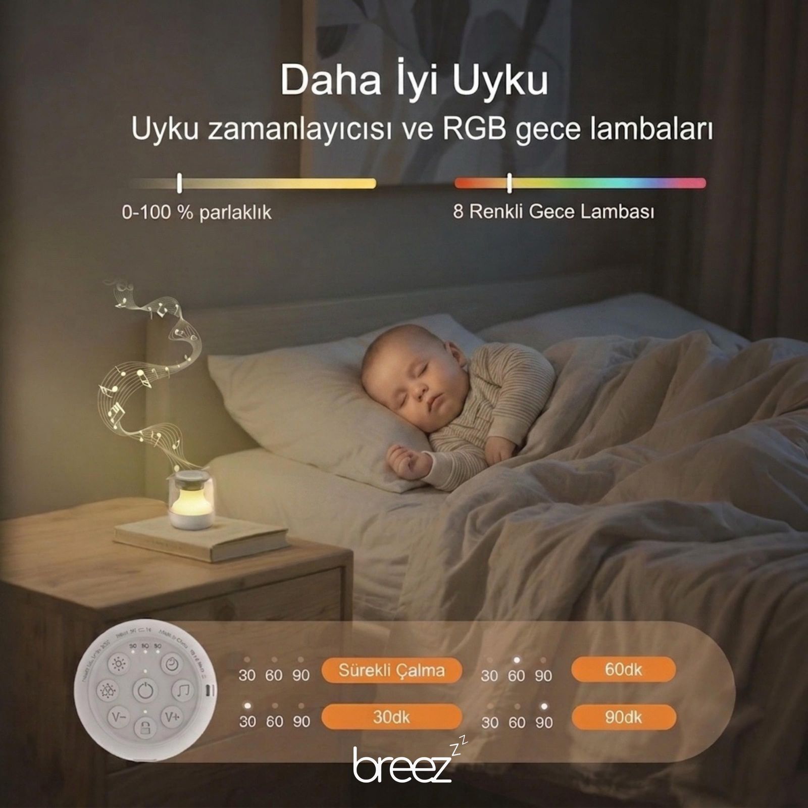 Breez Mini RGB gece lambası
